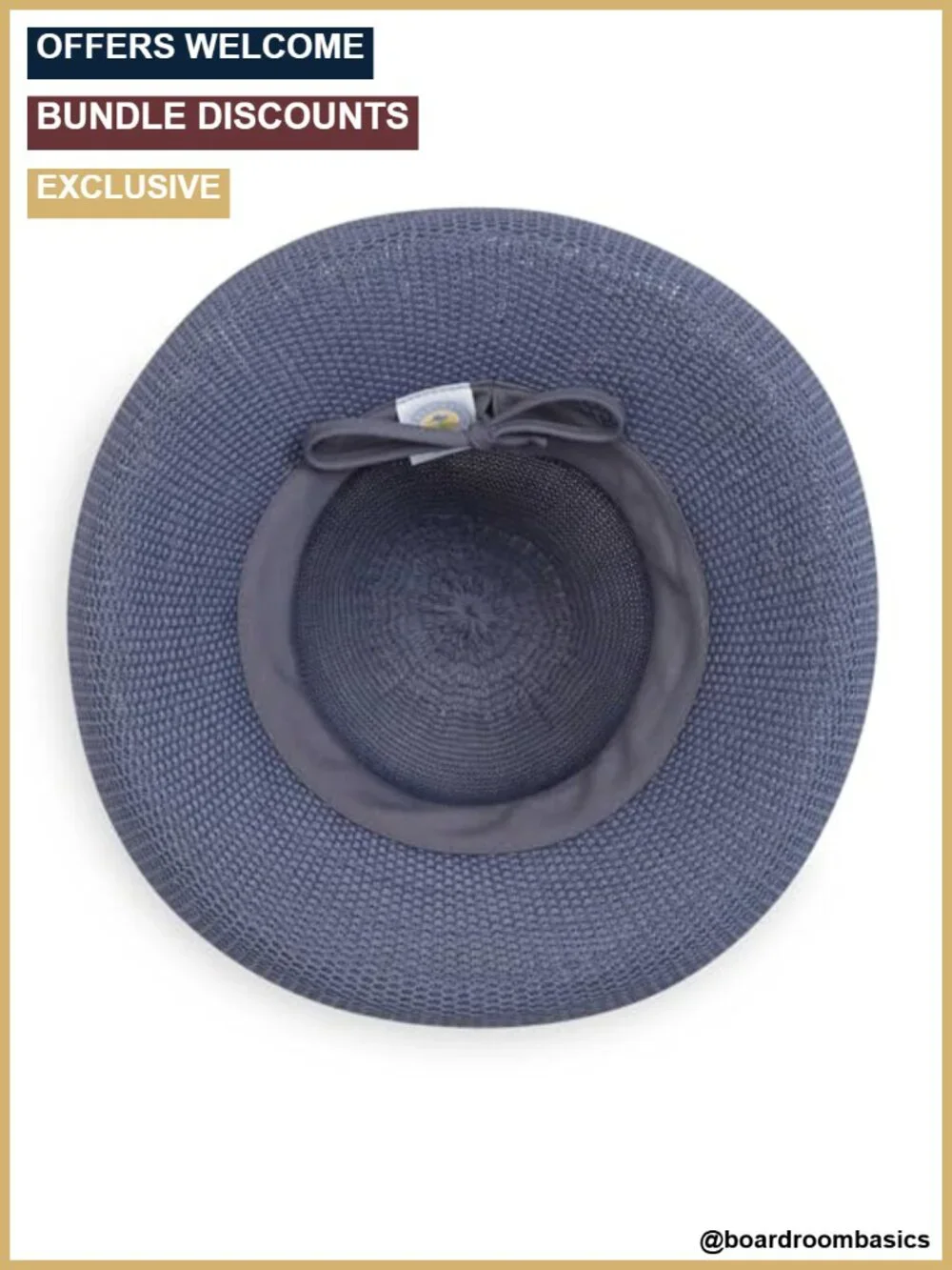 Women's Ultra-Lightweight Poly-Straw Sun Hat UPF 50+ Packable